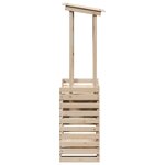 vidaXL Table de bar d'extérieur et toit 112 5x57x195 5 cm bois massif