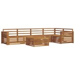 vidaXL Ensemble de canapés d'extérieur 6 Pièces Naturel