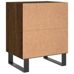 vidaXL Table de chevet chêne marron 40x30x50 cm bois d'ingénierie