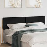 vidaXL Tête de lit capitonnée Marron et Noir 180 cm Pin massif