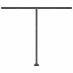 vidaXL Auvent manuel rétractable avec LED 300x250 cm Jaune et blanc