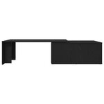 vidaXL Table basse Chêne noir 150 x 50 x 35 cm Bois d'ingénierie