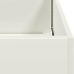 vidaXL Jardinière blanc 200x40x40 cm acier laminé à froid