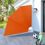 vidaXL Auvent latéral pliable de balcon Terre cuite 210 x 210 cm