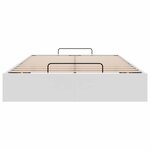 vidaXL Cadre de lit ottoman sans matelas blanc 120x200 cm similicuir