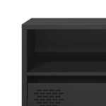 vidaXL Meuble TV noir 135x39x43 5 cm acier laminé à froid
