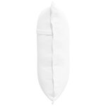 vidaXL Coussin de Dos Blanc 60 x 19 x 50 cm tissu