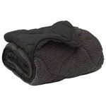 vidaXL Couette d'été 220 x 240 cm Été Anthracite Respirant