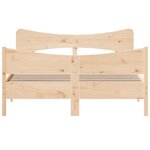 vidaXL Cadre de lit sans matelas 150x200 cm bois de pin massif