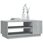 vidaXL Table basse sonoma gris 102x55x43 cm bois d'ingénierie