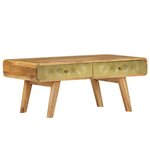 vidaXL Table basse Bois de manguier massif 90 x 50 x 40 cm