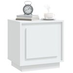 vidaXL Tables de chevet 2 Pièces blanc 44x35x45 cm bois d'ingénierie