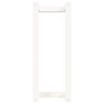 vidaXL Porte-serviette Blanc 23x18x60 cm Bois de pin massif
