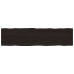 vidaXL Dessus de table bois massif traité bordure assortie
