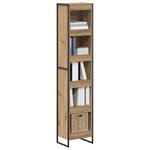 vidaXL Bibliothèque Chêne artisan 80 x 30 x 155 cm Bois d'ingénierie