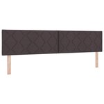 vidaXL Tête de lit Marron 200 cm tissu