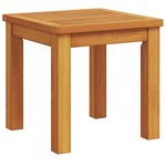 vidaXL Table d'appoint de jardin 35x35x34 cm en bois massif d'acacia