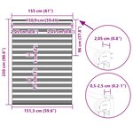 vidaXL Store zèbre beige marbré largeur du tissu 150 9 cm polyester