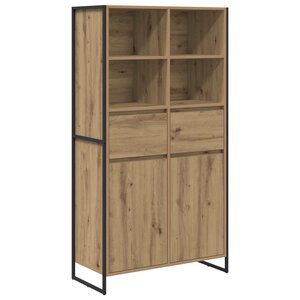 vidaXL Buffet 2 Pièces Chêne artisan 81 x 36 x 150.5 cm Bois d'ingénierie