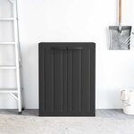 vidaXL Armoire de rangement d'extérieur noir 65x37x85 cm PP