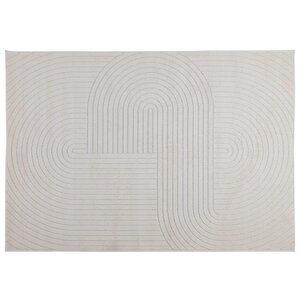vidaXL Tapis de surface HUARTE Crème 280 x 200 cm Polyester