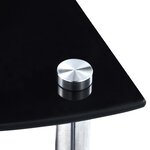 vidaXL Étagère 4 niveaux Noir 30x30x100 cm Verre trempé