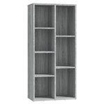 vidaXL Armoire à livres Sonoma gris 50x25x106 cm