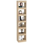 vidaXL Bibliothèque/Séparateur de pièce Chêne Sonoma 40x30x198 cm