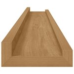 vidaXL Étagère Murale 2 Pièces Marron 80 x 9 x 3 cm Bois d'ingénierie