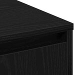 vidaXL Buffet avec LED Chêne Noir 90x32x75 cm Bois d'ingénierie