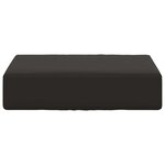 vidaXL Coussin de Siège d'Extérieur Noir 40 x 40 x 8 cm