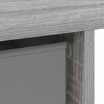 vidaXL Bureau Gris Sonoma Bois d'ingénierie 100 x 40 x 75 cm