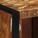 vidaXL Table de chevet multicolore 40x35x40 cm bois de récupération