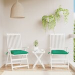 vidaXL Coussins de palette lot de 2 vert 50x50x7 cm tissu oxford