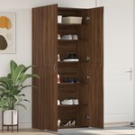 vidaXL Cabinet à chaussures en chêne marron 80x35 5x180 cm en bois reconstitué