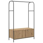 vidaXL Porte-vêtements Marron 100 x 44 x 160 cm Bois d'ingénierie