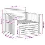 vidaXL 2 Pièce Canapé d’extérieur Naturel