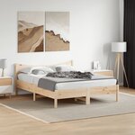 vidaXL Cadre de lit sans matelas 160x200 cm bois massif de pin