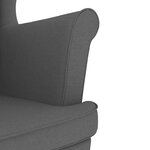 vidaXL Fauteuil gris foncé 74x84x100 cm tissu