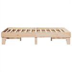 vidaXL Cadre de lit sans matelas 120x200 cm bois de pin massif