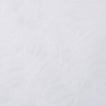 vidaXL Jupe de sapin de Noël Blanc 122 cm Fausse fourrure