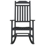 vidaXL Chaise à bascule Noir 65 x 84 x 114 cm Polyéthylène