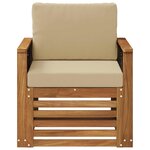 vidaXL Sofa de milieu extérieur Naturel