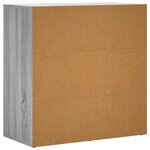 vidaXL Buffets 2 Pièces sonoma gris 79x38x80 cm bois d'ingénierie