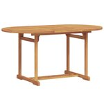 vidaXL Ensemble de salle à manger pour jardin 5 Pièces Marron