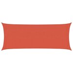 vidaXL Voile d'ombrage 160 g/m² Terre cuite 2x5 m PEHD