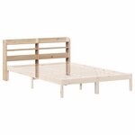 vidaXL Tête de lit avec étagères 140 cm bois massif de pin