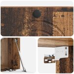 vidaXL Meuble TV mural Bois ancien 59 5 x 31 x 30 cm Bois d'ingénierie