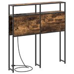 vidaXL Tête de lit de rangement Chêne fumé 80 cm Bois d'ingénierie