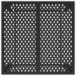 vidaXL Table de jardin anthracite 80x80x72 cm acier